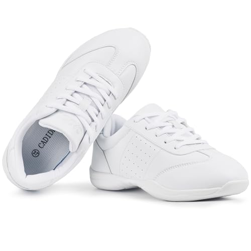 Image of CADIDL Cheer Shoes for Women Black Cheerleading Athletic Dance Shoes Girls Flats Tennis Walking Sneakers