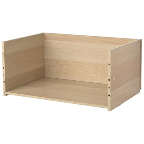 Image of IKEA BESTA Drawer frame, white stained oak effect, 60x25x40 cm (23 5 /8x9 7 /8x15 3 /4 inch)