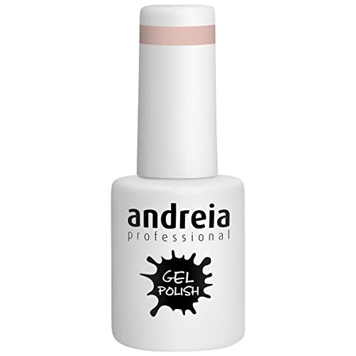 Andreia Vernis Gel Semi-Permanent pour Lampe UV/LED - Vernis à Ongles Couleur Intense Tenue 4 Semaines pour French Manucure - Couleur 272 Nude - Nuances Douces - 10 ml