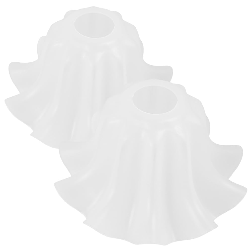 Uonlytech Pantalla De Lámpara De Acrílico Con Diseño De Flor De Lirio De Los Valles Para Reemplazo De Aplique De Pared Lámpara De Mesa Y Luz Colgante Base E27 7.67X7.67X4.44 Pulgadas