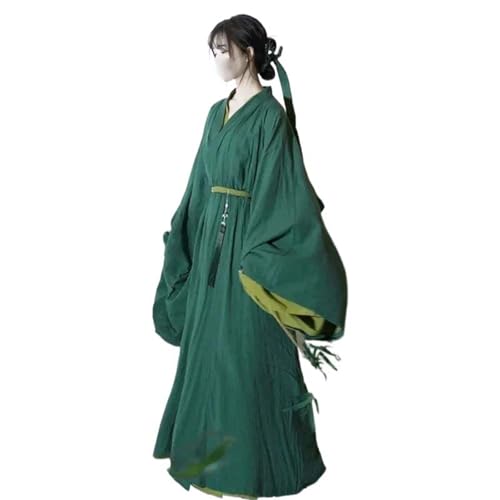 Hanfu costume droit pour femme style chinois antique à manches longues avec jupe fée