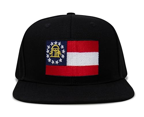 Image of International Tie State Hat for Men and Women, Adjustable Snapback Trucker Baseball Cap with Embroidered Patch