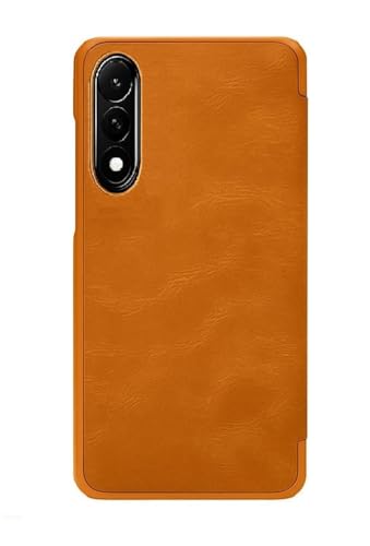 Image of WHITBULL Business Style Horizontal Magnetic Flip Leather Case Compatible with OnePlus Nord5 5G / OnePlus Nord 5 5G Brown