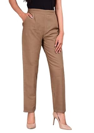 Women Casual Formal Western Stylish Rayon Trouser Regular Fit Plain Pants Lowers Bottom Wear Office Wear