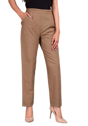 Women Casual Formal Western Stylish Rayon Trouser Regular Fit Plain Pants Lowers Bottom Wear Office Wear