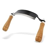 Felled Draw Shave Tool – 5” Inch Curved Draw Knife, Pull Knife, Bark Peeler for Logging, Woodworking, and Building