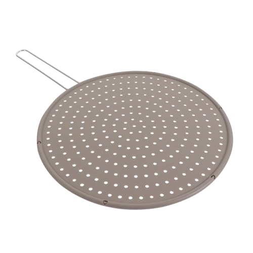 SOLUSTRE Silicone Oil Splatter Guard Frying Splatter Screen for Easy Grease Drainage Kitchen Cooking Accessory Convenient and Oil Strainer for Everyday Use