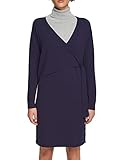 Schmale, körpernahe Passform ESPRIT Wickelkleid aus Strick