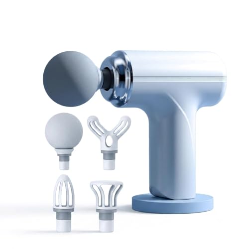 Massage Gun for Pain Relief, Body Massager Machine with 4 Attachments, Neck, Shoulder and Scalp Massager
