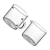Tasses à café en verre : applicables à une variété d'articles, tels que , le lait, glacée, le pudding, etc., mini tasse en verre
