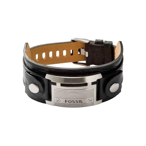 Fossil Pulsera para Hombre, Longitud Total: 242mm, Ancho de Id: 29mm Pulsera de...