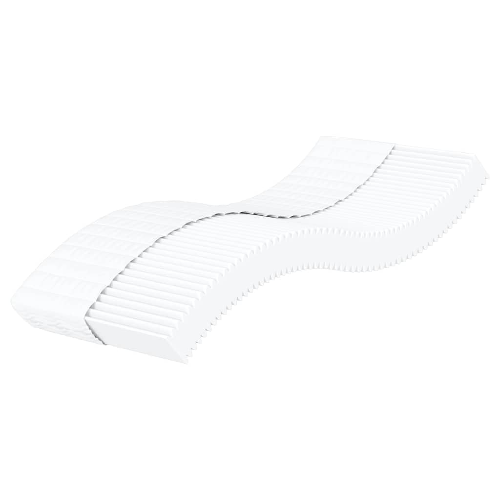 Materac piankowy biały, 100 x 210 cm, H2 H3, oddychający, nadaje się do prania, dwustronny, ergonomiczny, do sypialni, łóżka dla gości, łóżko kontynentalne, stelaż listwowy, 17 cm, komfort