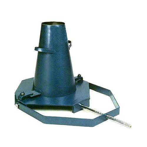 ALPHA KART Present Metallic Base Regular Powder Coated Apparatus Slump Cone with easy to carry handle and tamping rod for long life with set of Metallic Clamp, Bolt and Fly nut of Base Plate.