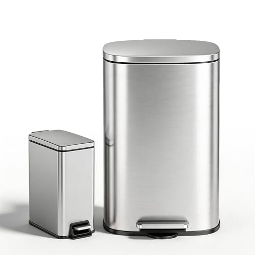 Set de Canecas de Basura de Acero Inoxidable Xcity 14.6 gal