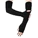 Prasacco 1 Paar Armstulpen für Damen, 48 x 7 cm Lange Fingerlose Handschuhe Winter Gestrickte Handstulpen Schwarze Gestrickte Wollhandschuhe für Männer, Frauen, Kinder Paar Lange günstig Kaufen-Prasacco 1 Paar Armstulpen für Damen, 48 x 7 cm Lange Fingerlose Handschuhe Winter Gestrickte Handstulpen Schwarze Gestrickte Wollhandschuhe für Männer, Frauen, Kinder