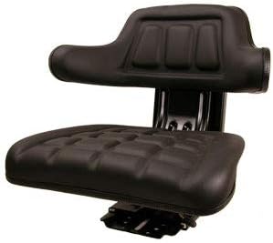 RAParts W222BL Black Tractor Universal Seat Fits Allis Chalmers, Fit Hesston Fits Yanmar
