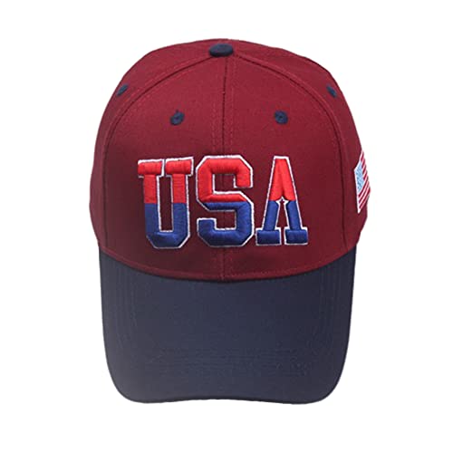 Eikou Usa Baseball Cap Polo Style Embroidered Dad Hat Adjustable American Flag For Men And Women（Come With The Flag Keychain） #TOP1