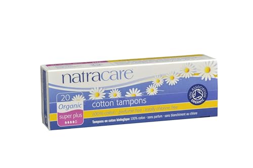 Natracare 100% Organic Cotton Tampons - Super Plus - 20 Pack