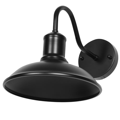 Applique murale industrielle étanche fer forgé noir luminaire extérieur plafond