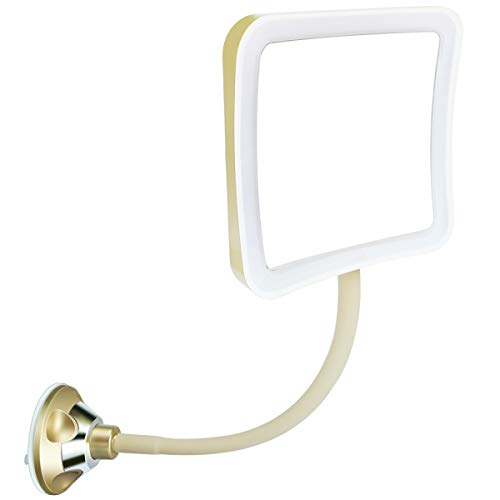 10X Magnifying Mirror with Light Flexible Gooseneck, LED Lighted Makeup Mirror, 360 Rotation and Strong Suction Cup for Home Bathroom and Travel Vanity Mirror Magnifying-Makeup-Mirror-with-Lights