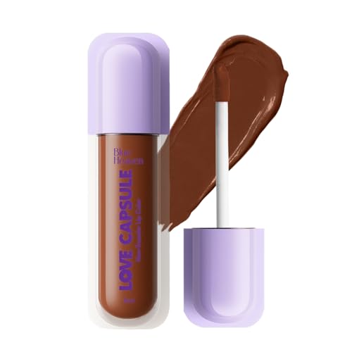 Image of Blue Heaven Love Capsule Non Transfer Lip Colour | Intense Color Payoff | Long Lasting | One Swipe Formula | Liquid lipstick Waterproof & Smudge Proof | Bare It, 5ml