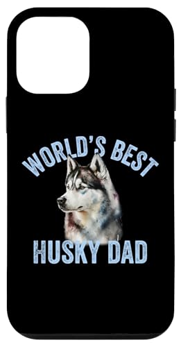 World's Best Husky Dad ���킢�����ʉ� �V�x���A���n�X�L�[�p�p �X�}�z�P�[�X iPhone 12 mini �p