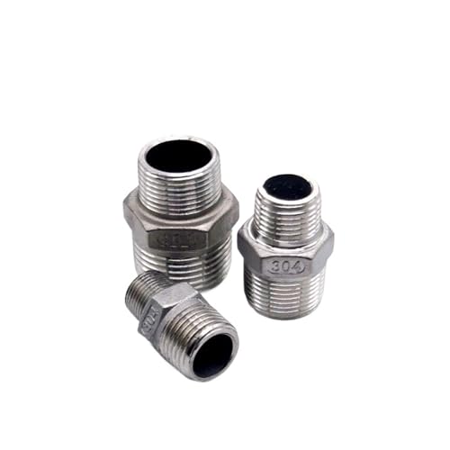Nipple hexagonal inox 304 DN25 à DN15 raccord de tuyauterie durable pour fluides