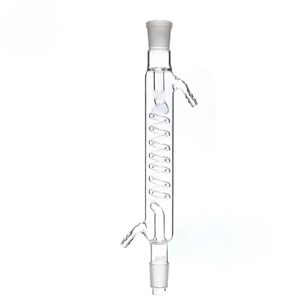 Condensador de serpentín de vidrio de 200 mm de longitud, junta 19/26, cristalería de laboratorio