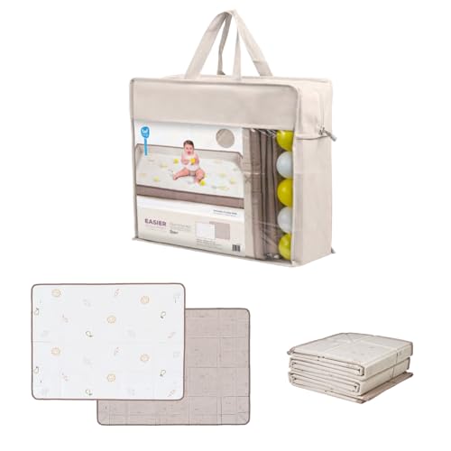 Tapis de jeu mousse grand format 180x150 résistant à l'eau pour soulager les parents