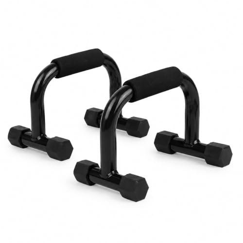 Image of Push-Up Bars (Pair) | Heavy Duty Push-Up Handles with Foam Grip | Non-Slip Strength Training Stands for Chest, Shoulders, Arms & Core | Home Gym Exercise Equipment