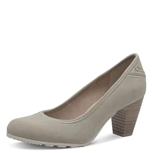s.Oliver Damen Pumps mit Blockabsatz Bequem, Beige (Cream), 39 EU
