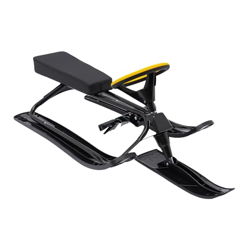 Kids Snow Racer Sled with Steering Wheel
