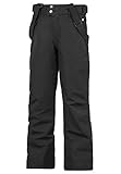 Impermeable (10K) Protest Bork Jr Snowpants Pantalon, Niños, Negro, 152