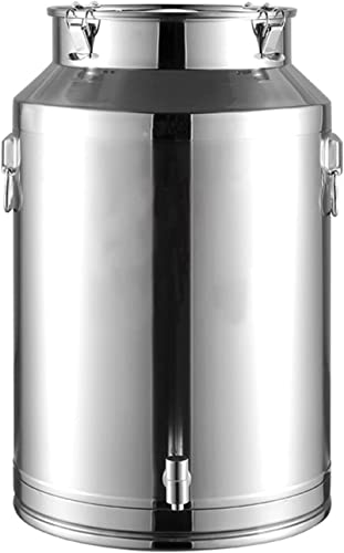 Seau de transport de lait en inox 304, l'excellence du stockage étanche avec robinet