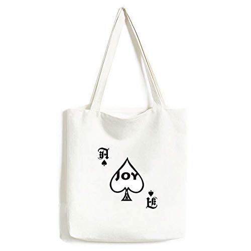Sac à main lavable grand cabas en toile Joy Word pour cours et shopping