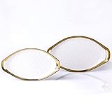 Stone Lain Florian - Plato ovalado (porcelana, 2 unidades), color blanco