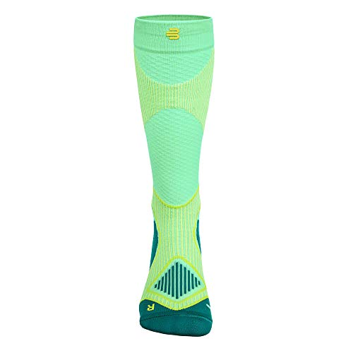 Bauerfeind Outdoor Performance Compression Socks for Hiking - Functional Zones for Sole Relief, Achilles Comfort & Heel Protection - Endurance, Strength & Leg Relief (Women, Green, 7-9, XL)2