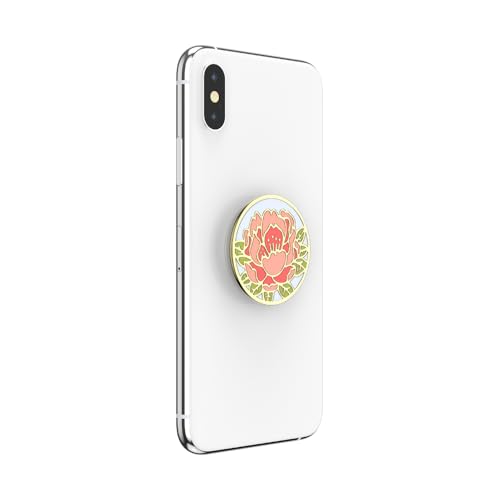 Image of ​​​​PopSockets Phone Grip with Expanding Kickstand - Enamel Blooming Peony