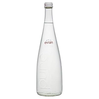 Evian Still Mineral Water Glass Bottle - 750ml (25.36fl oz)