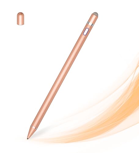 Image of Active Stylus Pen for Touch Screens, Dual Pen Tips for Drawing & Writing, High-Precision Universal Digital Pencil for A-pple i-Phone 17 /16 /15 /14 /13 /12, Tablet, Phone, Sam-Sung, K-indle, i-Pad, Orange