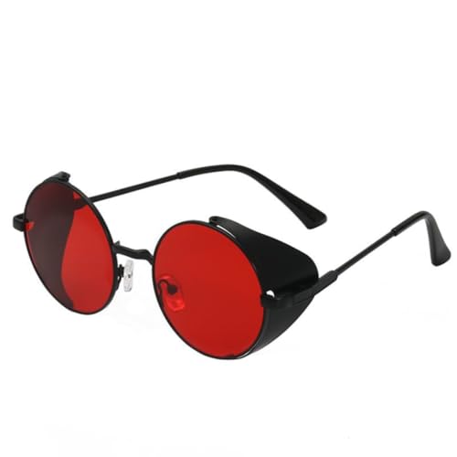 Vintage Round Steampunk Sunglasses Men Luxury Punk Sun Glasses for Male Shades