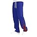 Men's Fashion Track Pants Jogger Pants Breathable Sweatpants Black with Plaid Trim Stylish for Casual and Streetwear（Blue，3X-Large）