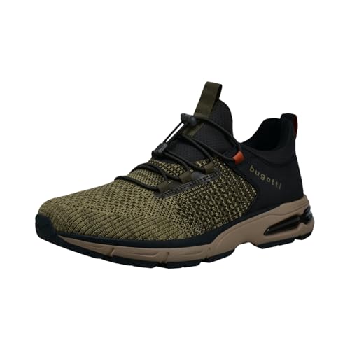 bugatti Herren-Sneaker-322-AOX60, Dark Green/Dark Grey, 40 – Ansicht 1