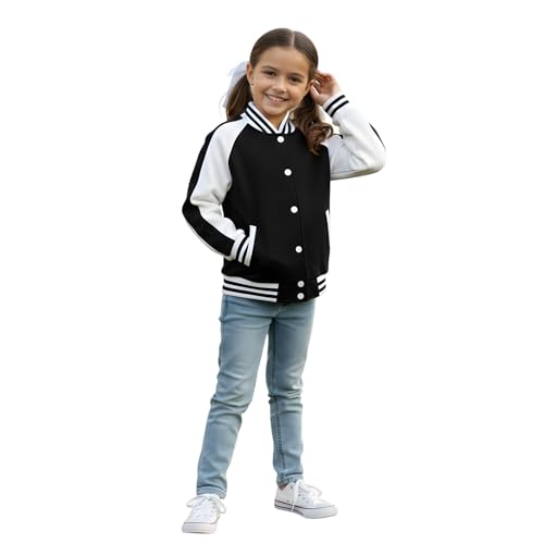 Girls Fleece Baseball Jackets