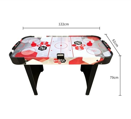 Image of RUP Air Hockey Table, 4ft Electric Powered, Digital Scoreboard, 2 Players Game Set with Pucks and Pushers