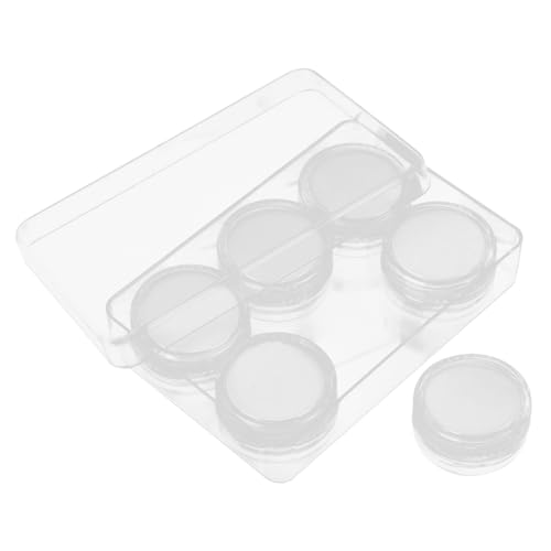 Alipis 1 Juego Caja De Almacenamiento De Diamantes Sueltos Tapa Soporte De Monitor Cesta Círculo Cubo Estante De Exhibicion Pantalla De Pines Unidad Escaparate Cajas Joya Acrílico