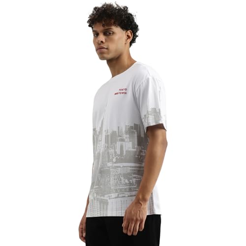 United Colors of Benetton Men Black Boxy Cotton T-Shirt - Image 3