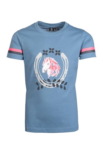 HKM Aymee T-Shirt Fille en coton doux et respirant avec strass