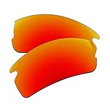 [EZReplace] 交換用 レンズ Oakley Flak XS OJ9005 サングラス（偏光レンズ）- 適合Oakley Flak XSフレーム（ファイアレッド）