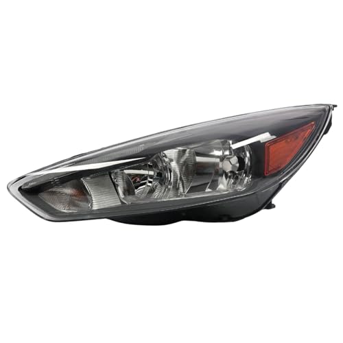 Jecoupoon Driver Side Halogen Headlight Assembly Compatible with Focus S/ST/SE/SEL/Titanium 2015-2018 w/DRL Bulb Front Left Headlamp FO2502338